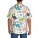 thumbnail image 3 of Balery Easter Rabbit Camisa Casual de Manga Corta con Botones para Hombre, Texturizada, Estilo Cubano, para Playa, Verano-Medium, 3 of 5