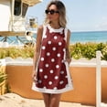 thumbnail image 5 of Short Sets Women 2 Piece Outfits Summer Crew Neck Tank Top and Shorts Set Sleeveless Cute Matching Sets Lounge Wear Wine XL, 5 of 7