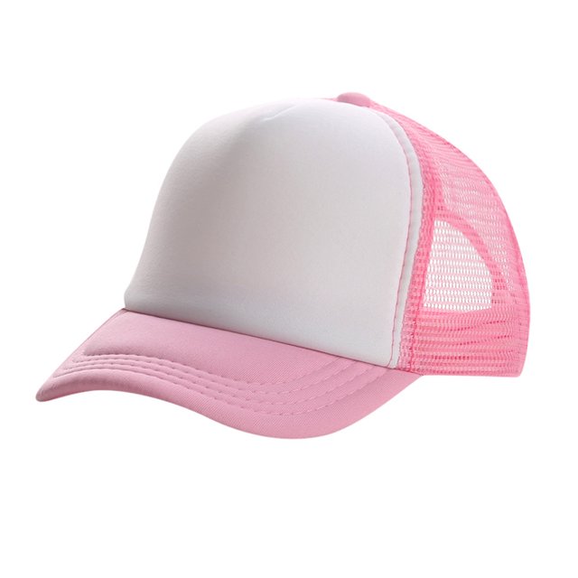 MIASHUI Summer Baseball Cap for Boys Girls Breathable Mesh Sun Hats,Pink,One Size