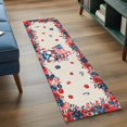 thumbnail image 3 of Independence Day 2'x6' Runner Rugs for Hallway Kitchen Bedside Non Slip Washable, Patriotic Gnomes USA Flag Flowers Retro Entryway Rug Runners with Rubber Backing, Long Carpet Runner for Laundry Room, 3 of 8