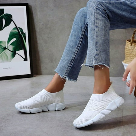 

Summer Sock Sport Style Fly Weave Lazy Women s Single Shoes Sneaker Skates for Women Sneaker Women 8.5 Women s Sneakers Size 9 And Sneakers Women Low Cut Sneaker Socks Women Womens Sneakers Size 8.5