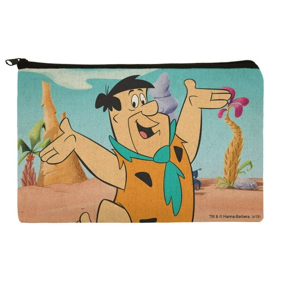 The Flintstones Fred Character Makeup Cosmetic Bag Organizer Pouch