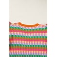 thumbnail image 5 of Women's Elegant Multicolor Flutter Sleeve Knitted Sweater Top, 5 of 9