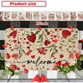 thumbnail image 5 of Valentines Day Door Mat Rug, Welcome Love 17x29 inch Decorative Front Doormat Indoor Outdoor Non Slip Rubber Backing Seasonal Anniversary Wedding Entryway Kitchen Floor Decoration, 5 of 5