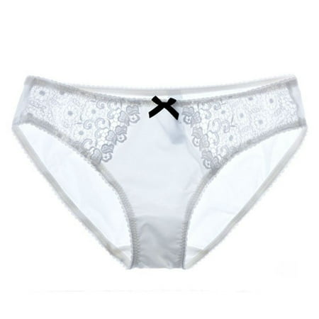 

Homeex Women s Water-soluble Embroidered Lace Panties White L