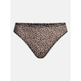 thumbnail image 6 of Joyspun Women's Shine Micro Thong Panties, 3-Pack, Sizes XS-XXXL, 6 of 8