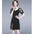 thumbnail image 3 of 2022 Robe Printemps et Été pour Femmes Fendue Petite Jupe Noire, 3 of 4