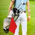 thumbnail image 5 of Lsque Red Premium Golf Towel - Ultra Absorbent and Quick Drying Microfiber Towel with Carabiner - Gift for Men -24" X 16", 5 of 8