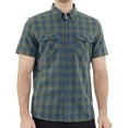 thumbnail image 2 of Dubinik® Mens Short Sleeve Button Down Shirts 100% Cotton Plaid Casual Shirt With Pocket, 2 of 5