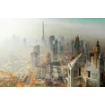 thumbnail image 2 of Chiriaco, Carmine 24x17 Black Ornate Wood Framed with Double Matting Museum Art Print Titled - Twin Tower - Dubai, 2 of 4