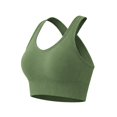 thumbnail image 4 of WHEANG Sports Bras for Women Plus Size Wirefree High Impact Crisscross Back Sports Bra Adjustable Hook‑and‑Eye Workout Bra for Yoga Fitness Gym Running Size XL Green, 4 of 4