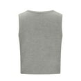 thumbnail image 5 of JGGSPWM Women Y2k Crochet Vest Top Vintage Front Tie Tops Going Out Tops Women Crochet Knit Vest Y2k Tie Up Open Front Sweater Vest Casual Summer Versatile Sleeveless V Neck Tank Crop Tops Gray L, 5 of 7