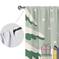 thumbnail image 3 of CUH Christmas Modern Topper Kitchen Curtains Semi Sheer Bedroom Decor Drapes Santa Tiers Cafe Short Panel Style-2 W:28"x H:39"*2 Panels, 3 of 6