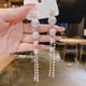 thumbnail image 2 of 2021 nueva llegada de moda de perlas simuladas pendientes largos de borla colgantes para mujeres de moda cristal gota de agua regalos de joyería Tan Jianjun unisex, 2 of 2
