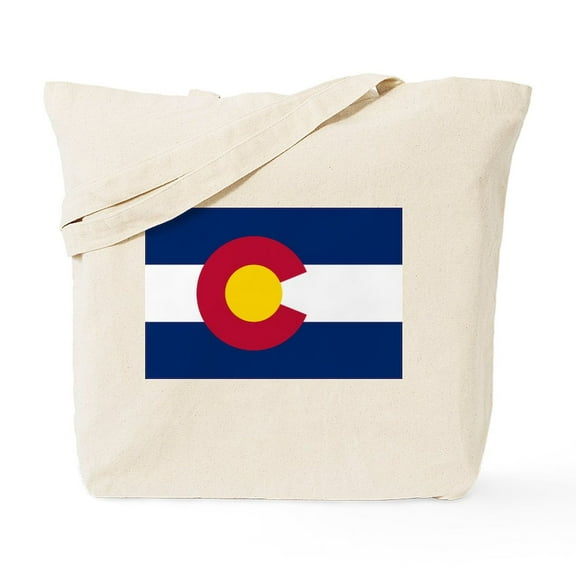 CafePress - Colorado Flag Tote Bag - Unisex Canvas Tote Bag, Beige, 1-Piece