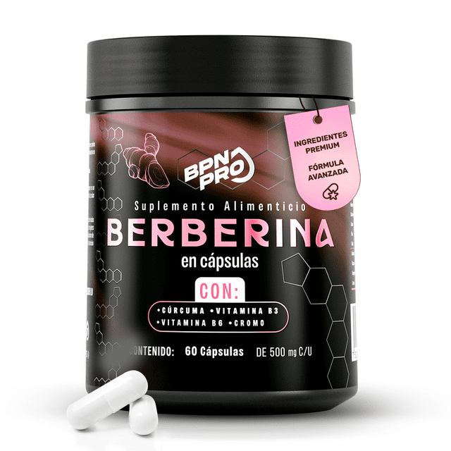 Berberina 500 Mg Cúrcuma Vinagre de Manzana Canela BPN PRO