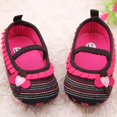 thumbnail image 3 of 0-12M Baby Girls Flower Ruffled Shoes Toddler Soft Bottom Kids Crib First Walkers, 3 of 6