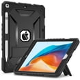 thumbnail image 1 of Funda para iPad 9ª, 8ª y 7ª generación de 10,2 pulgadas con soporte, color negro TIMISM, 1 of 7