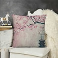 thumbnail image 2 of YINGXI Japanese Cherry Fuji Mountain Throw Pillow Covers Ocean Tree Linen Pillow Case Home Decorative Pillow Cushion Cover Office Couch Sofa Chair Pillows 20x20in, 2 of 5