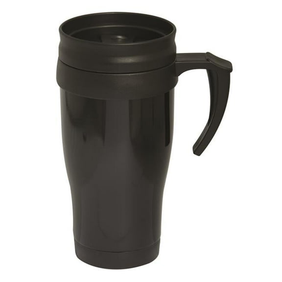 Debco DA1846 400 ml 13.5 oz Stainless Steel Travel Mug - Black
