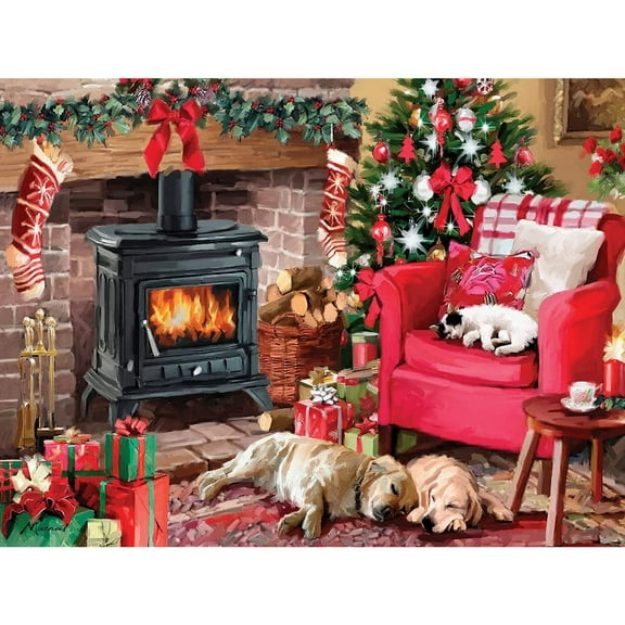Bits and Pieces 300 Piece Jigsaw Puzzle Cozy Christmas Winter Holiday by Macneil Studio 18" x 24"