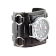 thumbnail image 3 of Reloj de pulsera para hombre Yuyangstore estilo punk Negro, 3 of 8