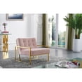 thumbnail image 2 of Meridian Furniture Pierre Pink Velvet Accent Chair, 2 of 5