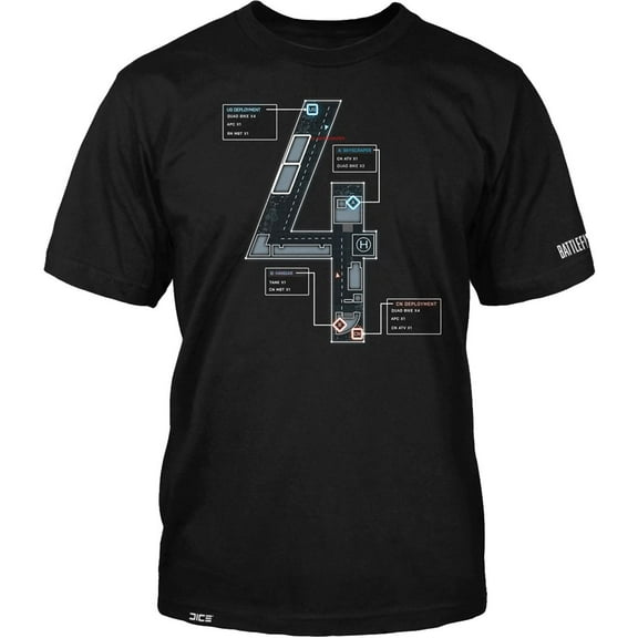 Battlefield 4 Map Adult Premium T-Shirt