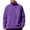 Purple, variant on Men's Polar Fleece Thick Shirt Long Sleeve Quarter Zip Stand Collar Solid Pullover Top with Zippered Pockets Olive Green S