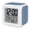 Navy Blue, Indigo, Royal Blue, White, variant on Navy Blue Digital Alarm Clock for Bedrooms, Smart LED Alarm Clock with 7 Color Changing Night Light, Farmhouse Striped Modern Artwork Silent Wake Up Clocks for Sleep Study Cooking 3.2"x3.2"