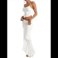 thumbnail image 2 of Conjunto de 2 Piezas para Mujer: Top Corto con Volantes y Falda Larga de Tiro Bajo. XS, 2 of 8