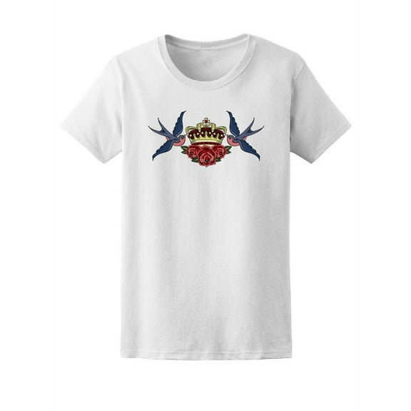 Swallows With Crown Tee Women's -Image by Shutterstock