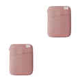 thumbnail image 4 of pitrice 1/2/3 Tablet Sleeve Bag Laptop Pouch Multi Pockets Computer Notebook Keyboard Storage Charging Cable Organizer Office Travel Pink 11inch 2PCS, 4 of 6