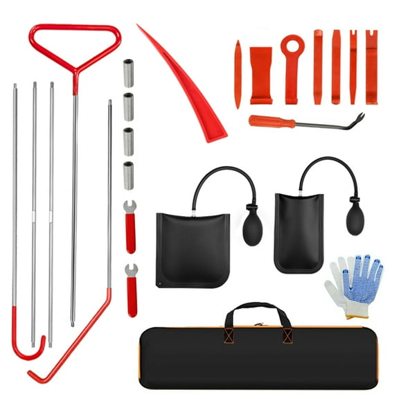 Functionality consistent with 25-piece stainless steel 67-inch hand tool kit