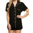 thumbnail image 1 of EIMELI Ensembles Pyjamas pour Femmes Chemises à Manches Courtes+short, 1 of 4