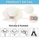 thumbnail image 4 of Sombrero de paja para mujer con circunferencia de 56-58 cm, sombrero de paja de ala grande con protector solar para verano, sombrero para el sol, sombrero de paja con flores y conjunto de, 4 of 5