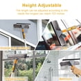 thumbnail image 3 of 103inch Window Squeegee Cleaner, YEERSWAG 2 in 1 Window Washing Kit with Extension Poles, Window Cleaner with Bendable Rotating Head, Microfiber Brush, Squeegee for Car Indoor Outdoor High Windows, 3 of 8