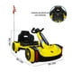 thumbnail image 5 of Montable Eléctrico The Baby Shop - go kart electrico, control remoto, 12v, luz, sonido, bluetooth Amarillo -, 5 of 8
