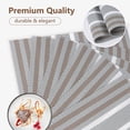 thumbnail image 5 of VCVCOO Woven Placemats Set of 4, Heat Resistant Plastic Place Mats Washable Wipeable Vinyl Placemat Dining Table Mats Gray, 12"W x 18"L, 5 of 11