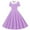 Purple, variant on OGLCCG Girls Vintage Polka Dot Swing Dresses Audrey Print Short Sleeve Dress with Peter Pan Collar A-Line Party Princess Dress 5-14 Years