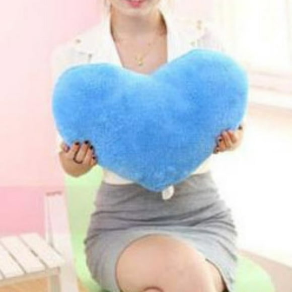 Almohadas gemelas Lisbinx de 10 cm con forma de corazón, adorno descuidado, bonitas y decorativas, perfectas para usar en casa.