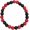 Red-B, variant on Triple Protection Bracelet for Protection Bring Luck and Prosperity Hematite, Crystal, Style E9048
