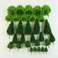 thumbnail image 4 of pitrice 30x Plastic Model Trees HO Scale Train Diorama Layout Scene Garden Park Mini, 4 of 9