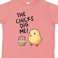 thumbnail image 4 of Inktastic The Chicks Dig Me Easter Baby Chick with Basket and Eggs Boys or Girls Toddler T-Shirt, 4 of 5