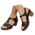 thumbnail image 3 of Fukaraa Comfortable Flats Sandals Women Dressy Open Toe Summer Ankle Strap, 3 of 9
