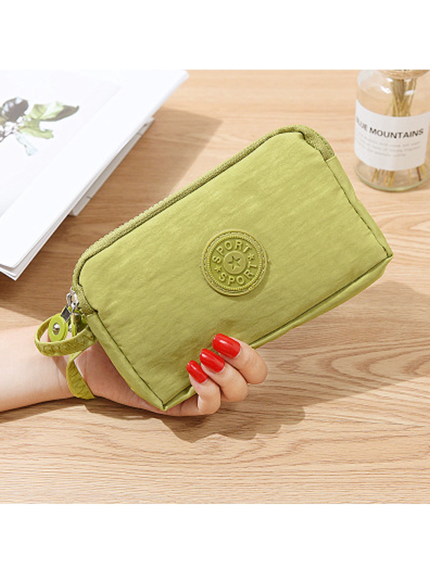 Exquisite Buckle Coin Purses Flowers And Bees Vector Mini Wallet Key Card Holder Purse for Women