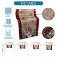 thumbnail image 7 of Table Runners 60 Inches Long Dress Scarves, Brown Wooden Gnomes Christmas Farmhouse Kitchen/Dining Table Runner, Small Coffee Tablerunners, Xmas Tree Snowflakes 13x60 Inch, 7 of 7