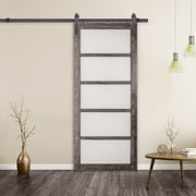 Erias Home Designs Bent Strap Flat Track Barn Door Hardware Kit ... Erias Home Designs Bent Strap Flat Track Barn Door Hardware Kit ...