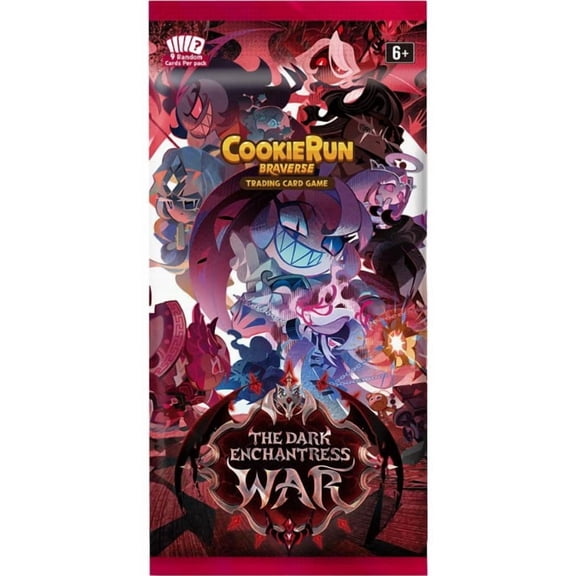 CookieRun Braverse Trading Card Game The Dark Enchantress War Booster Pack (9 Cards)