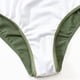 thumbnail image 2 of Gibobby Bañador de una pieza Traje de baño de 1 pieza con cuello redondo y corte en la parte delantera para mujer(Verde,CH), 2 of 5